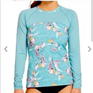 Calia Rashguard Swimweat Swimsuit Garden Gate Carrie Underwood Size XS NWT #2967